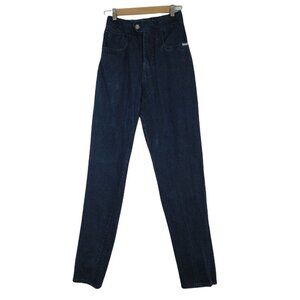 BB Blues women's retro dark‎ wash high waist tapered leg vintage jeans 11/12